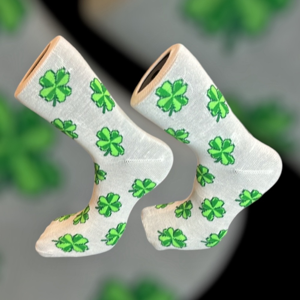 St. Patrick’s •Leafy Socks• Womens 5-10 - Picture 7 of 10